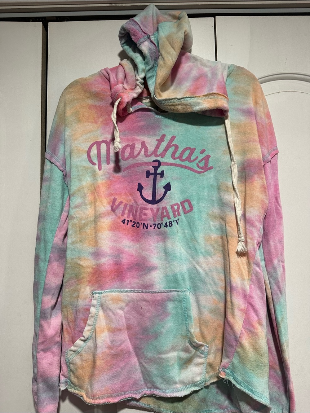 Martha's Vineyard Tie-Dye Hoodie - Pastel Rainbow